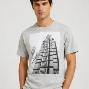 Dries Van Noten Grey Hertz Tower T-Shirt