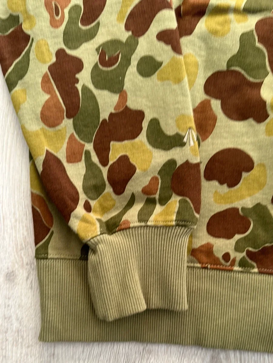 Nigel Cabourn Camo Embroidered Arrow Zip Hoodie Jacket - Imagen 6