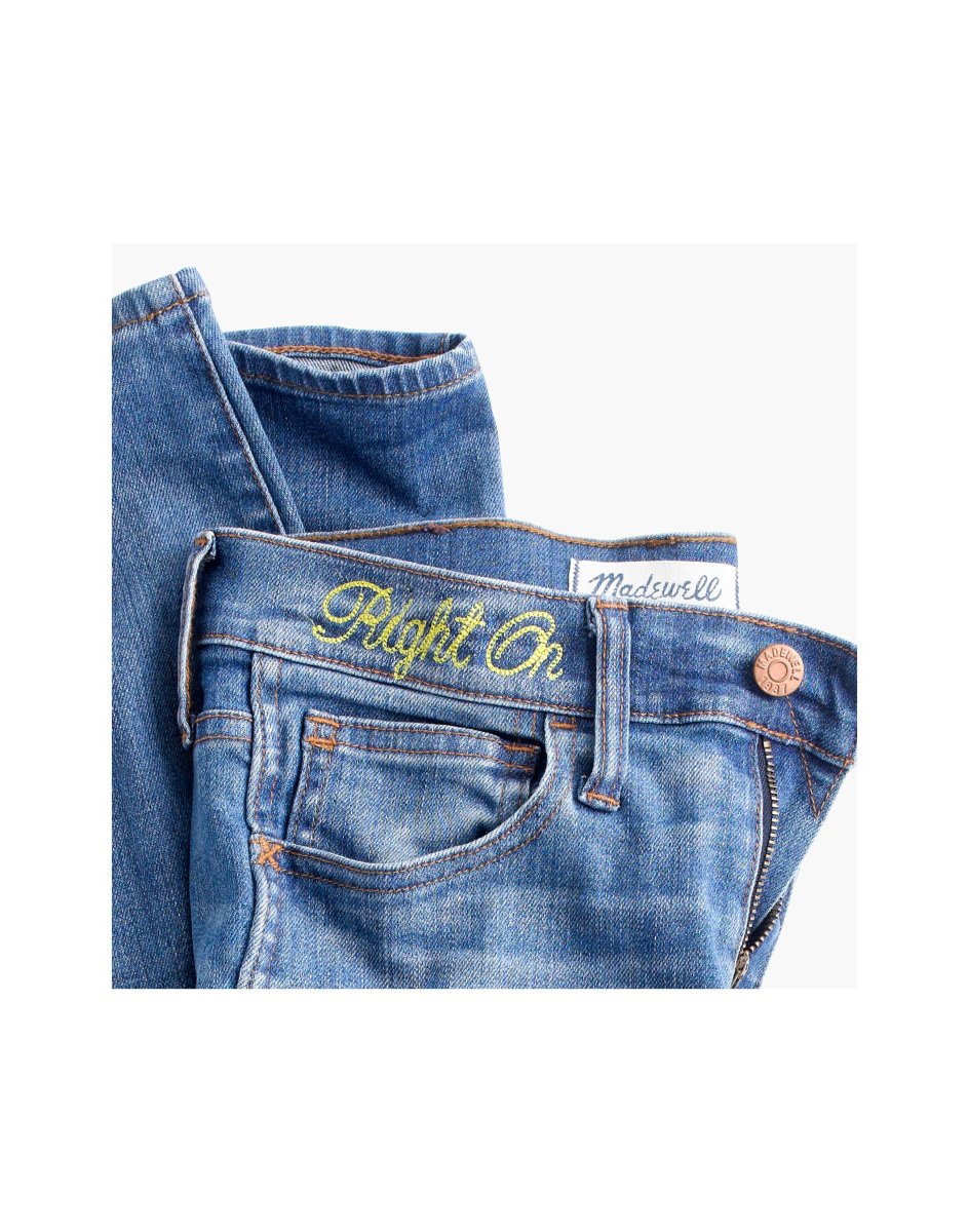 Madewell 10" High-Rise Skinny Jeans Indigo Hayes Wash - Imagen 7