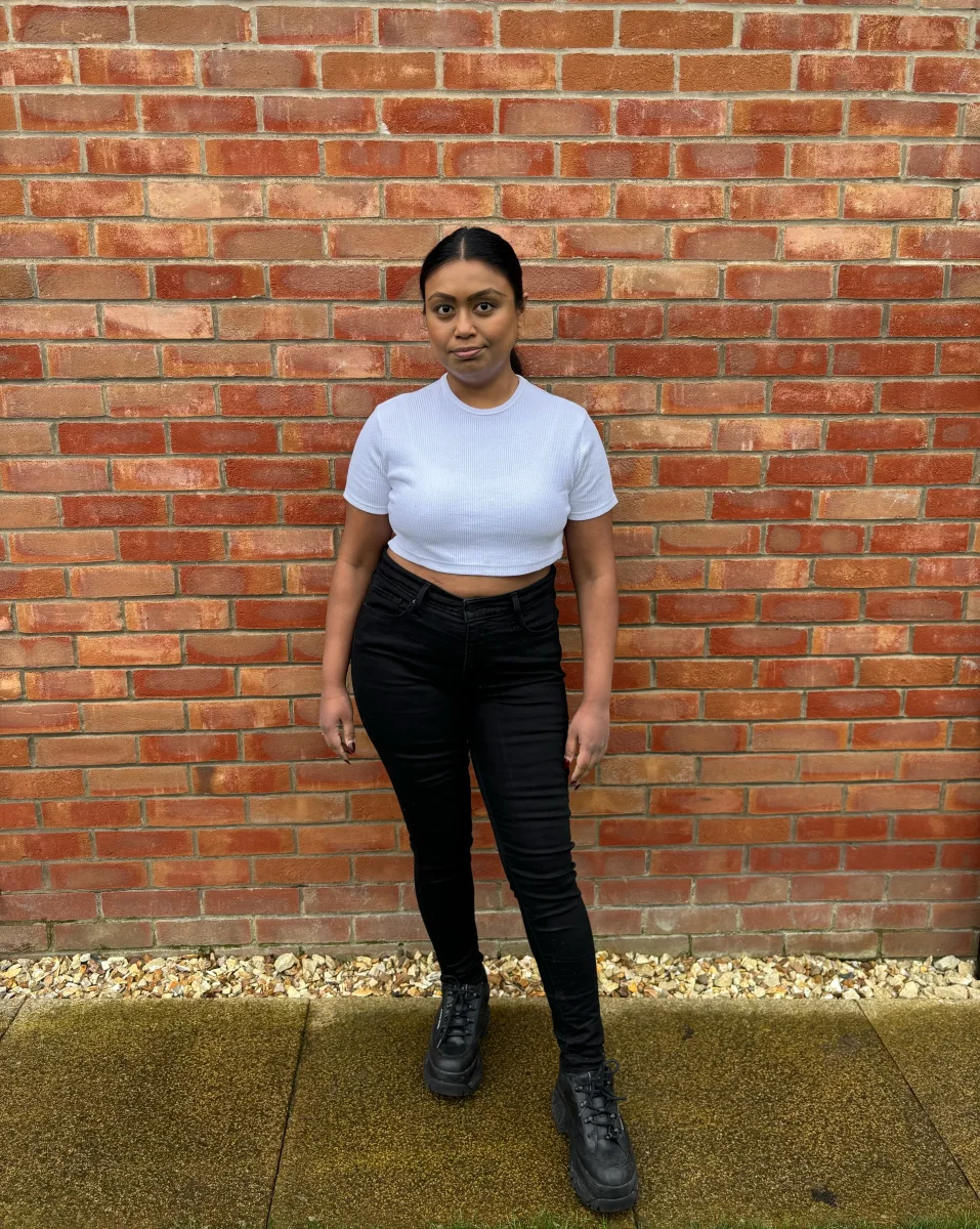 THE FRANKIE SHOP White Ribbed Knit Cotton Nico Cropped Top - Imagen 5