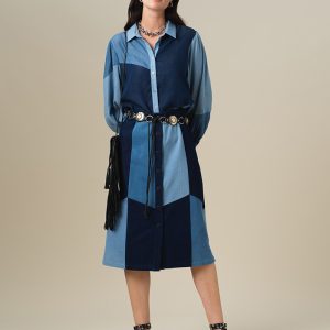 Falda midi vaquera