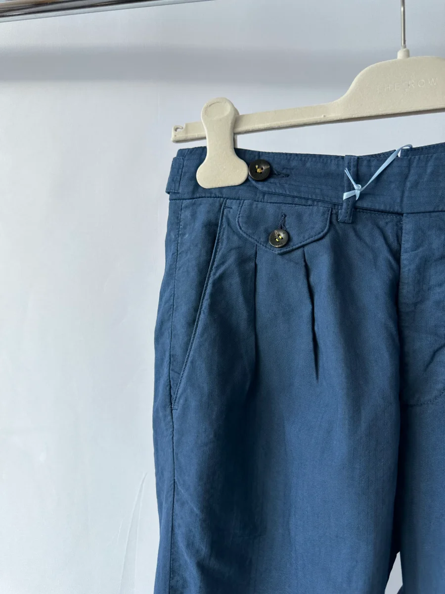 Manuel Ritz Trousers in Navy Blue Trousers - Imagen 6
