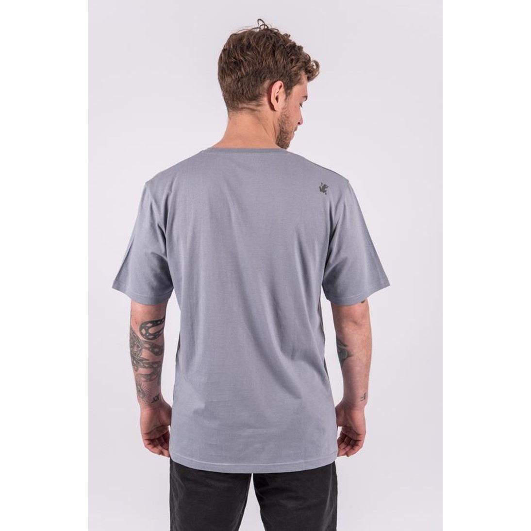 Polera Básica Mc Hombre Celeste - Imagen 3