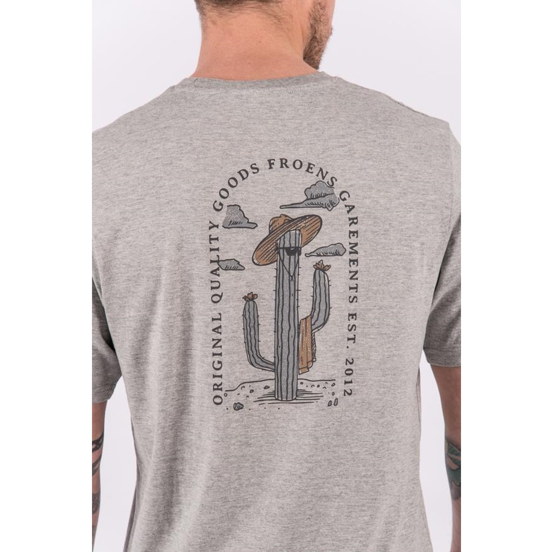 Polera Mc Cactus Hombre Gris - Imagen 4