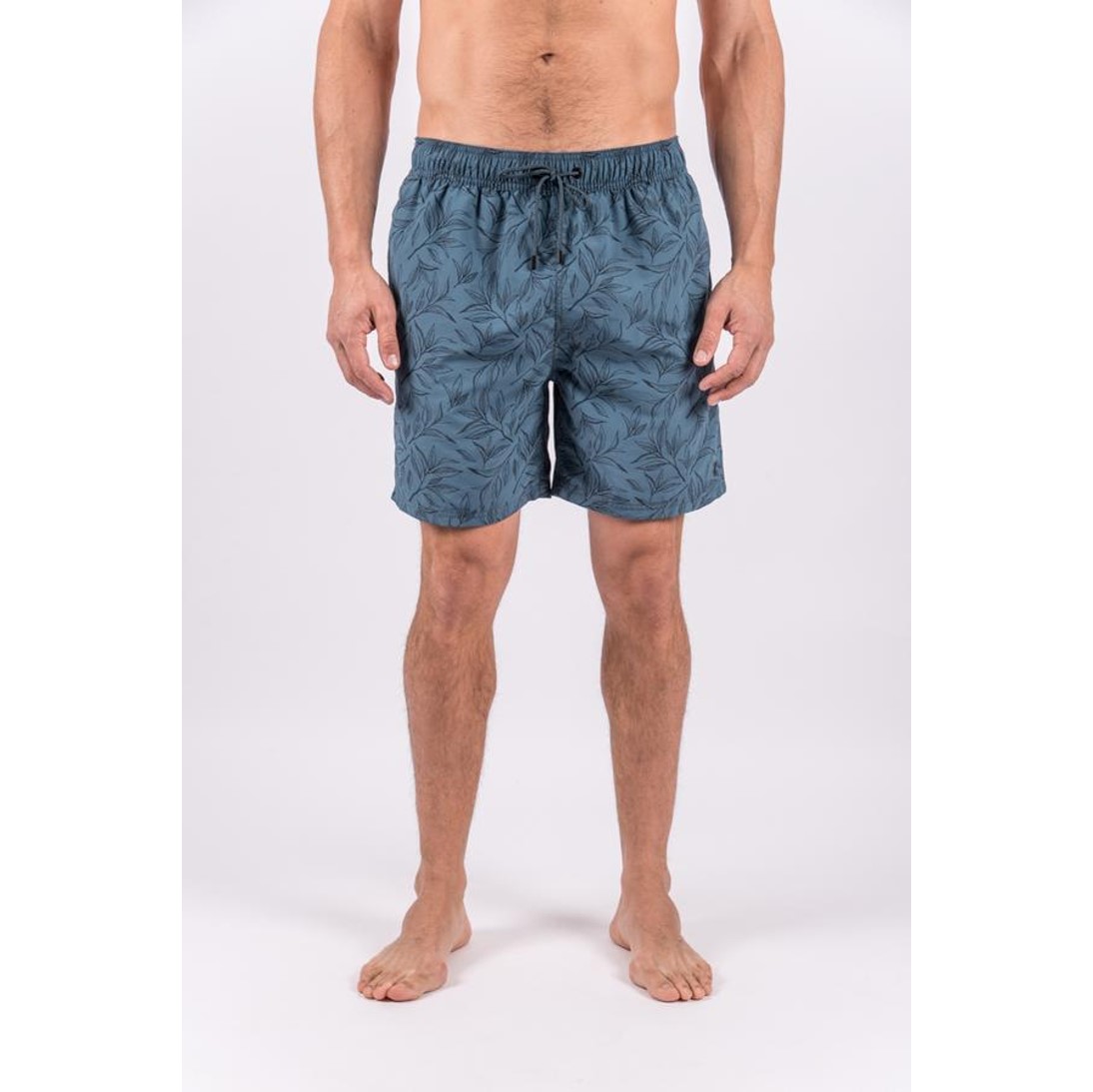 Traje de Baño Clásico Hojas Azul Hombre - Imagen 2