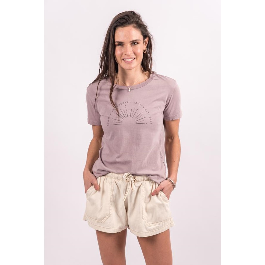 Polera Round Mujer Rosada