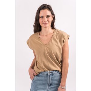 Polera Niza Mujer Café
