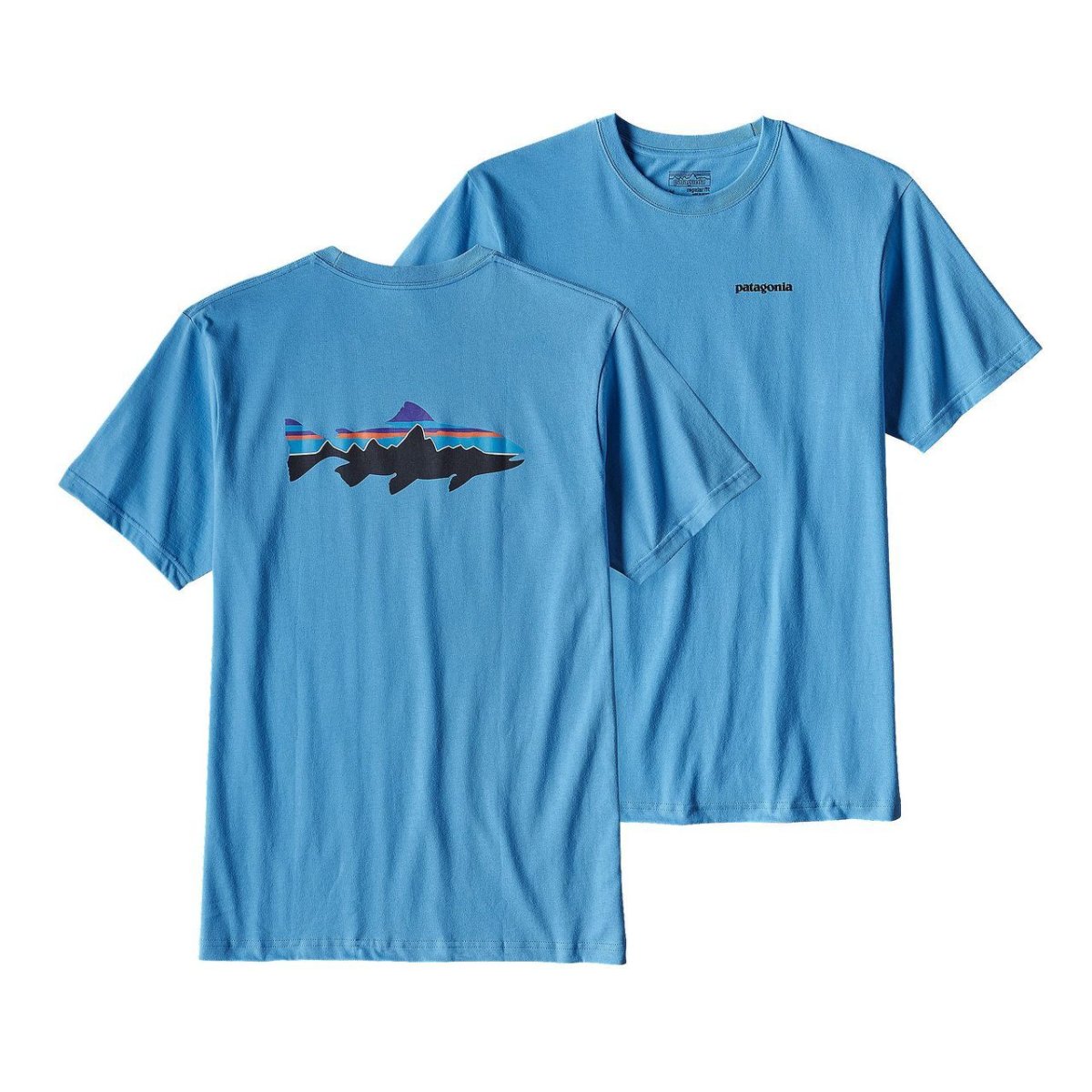 Polera Fitz Roy Trout Cotton Hombre Azul - Imagen 2