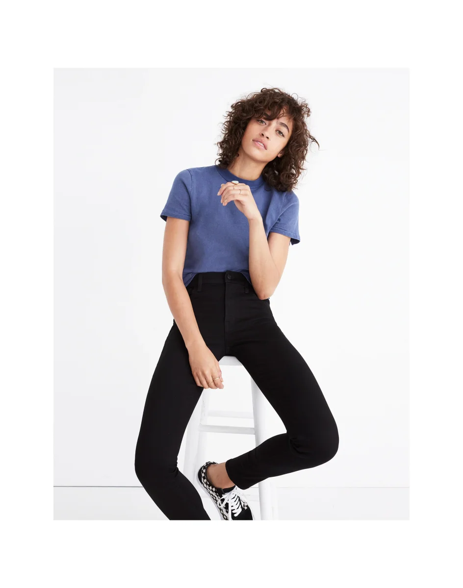 Madewell Roadtripper Bennett Black Skinny Jeans - Imagen 8
