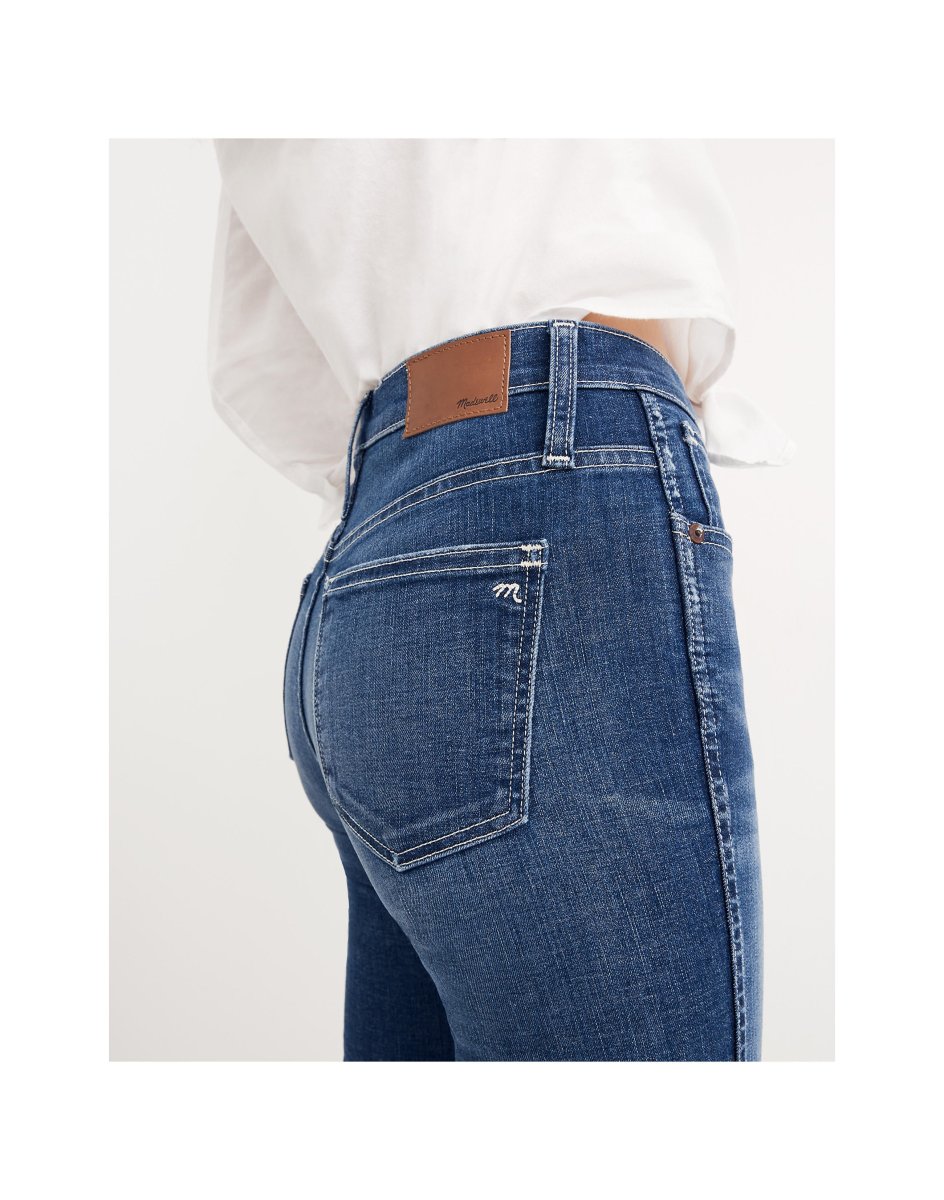 Madewell Slim Straight Denim Jeans Raw Hem Edition - Imagen 6
