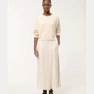 Pantalón cruzado de rayas