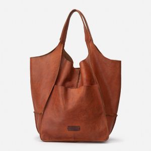 Bolso saca de piel cuero