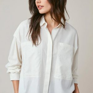 Blusa cruda de manga larga