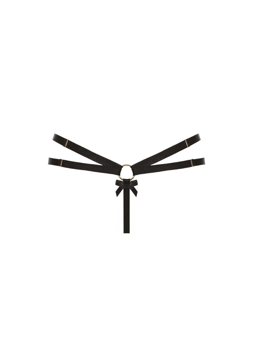 Bordelle Signature Black Harness Thong - Imagen 3