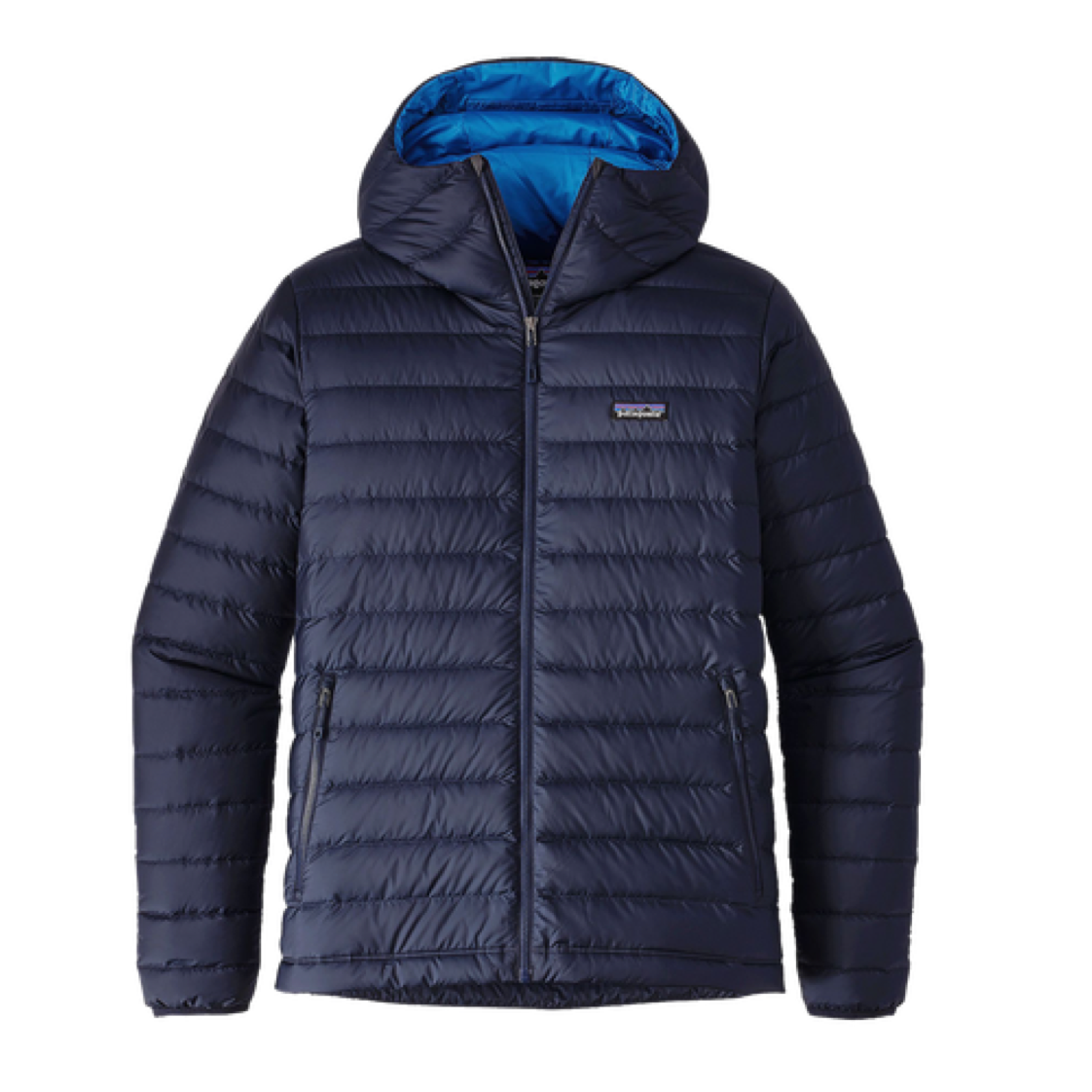 Parka Pluma Down Sweater Hoody Hombre Azul - Imagen 2