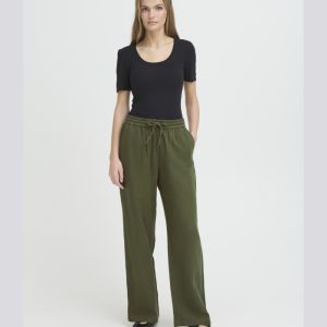 Pantalón verde de corte relajado