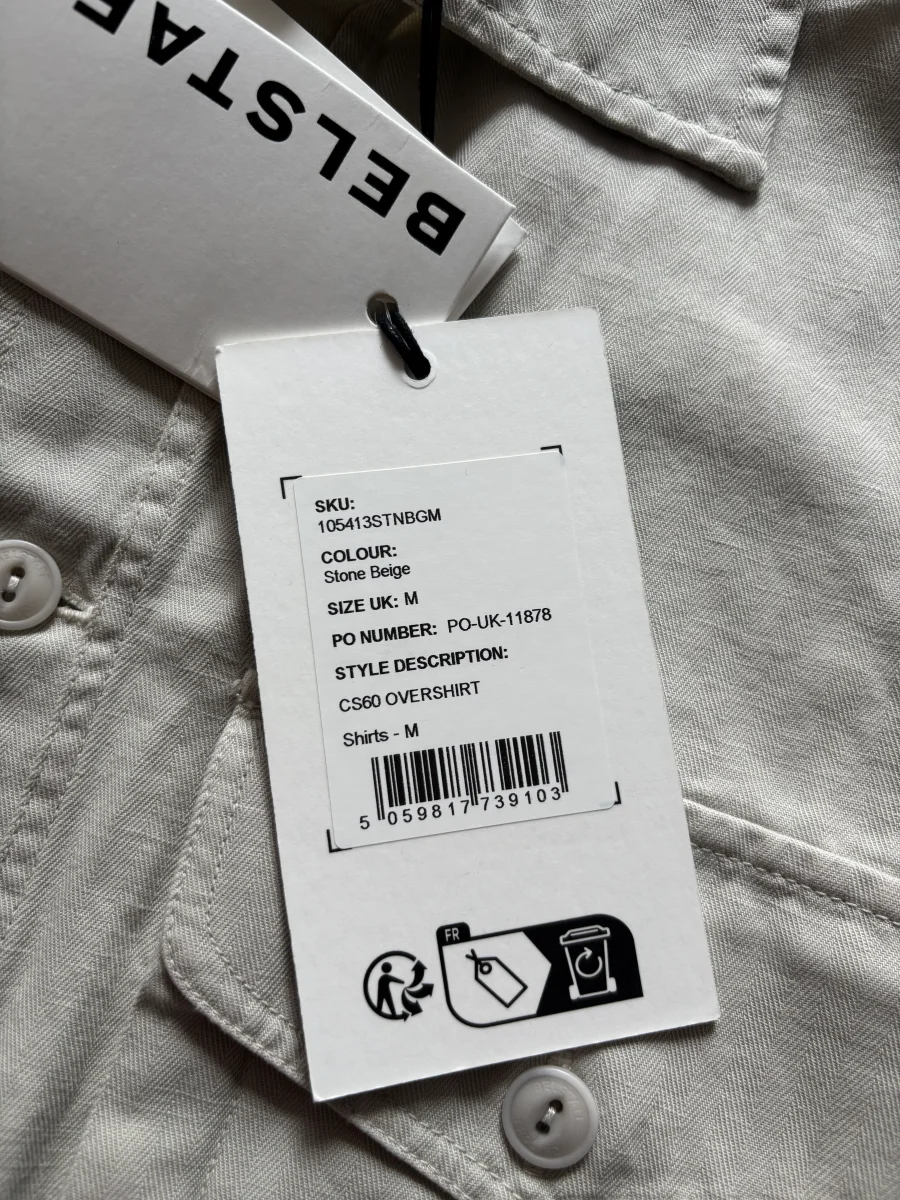 Belstaff Cotton Overshirt Jacket In Stone - Imagen 4