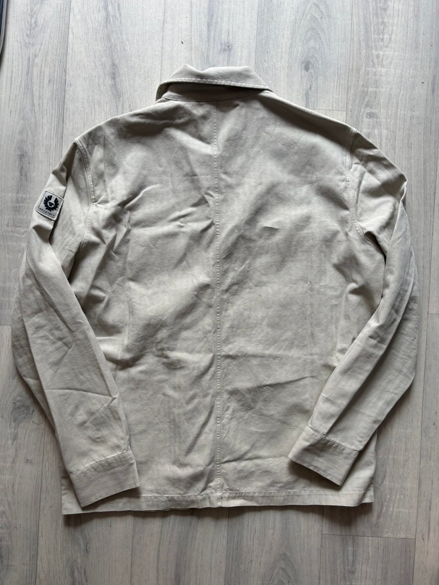 Belstaff Cotton Overshirt Jacket In Stone - Imagen 6