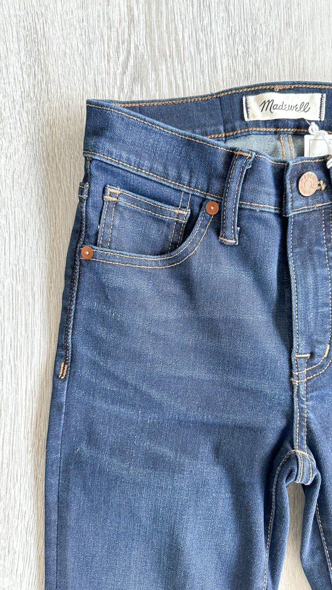 Madewell 9" High-Rise Skinny Denim Jeans in Larkspur Wash - Imagen 8