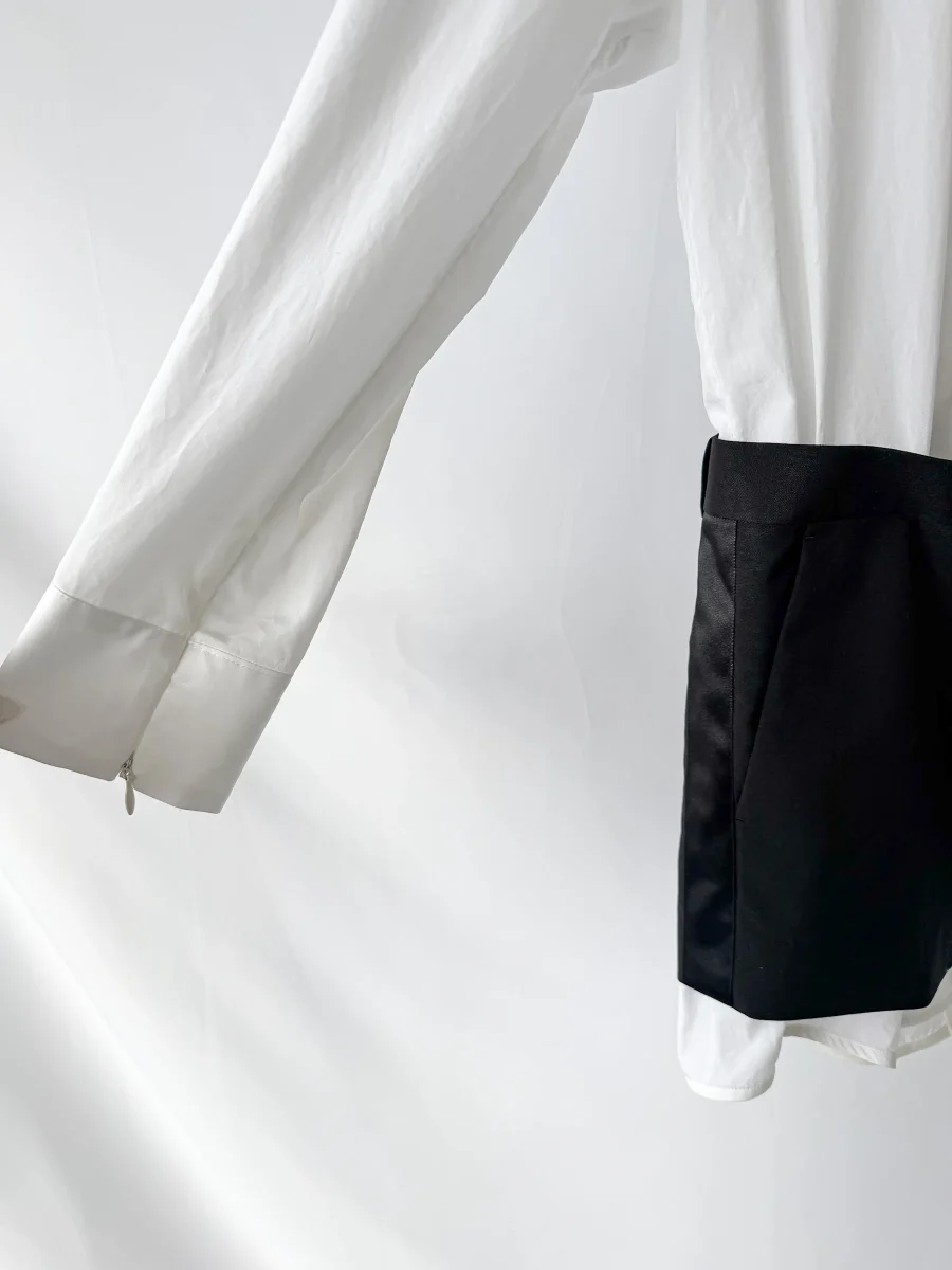 Sacai x Thomas Mason Cotton Shirt Dress - Imagen 4