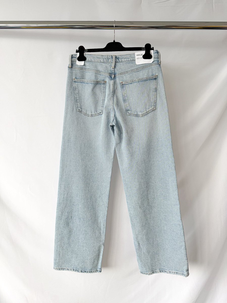 Agolde Harper Light Blue Denim Straight Leg Jeans - Imagen 6