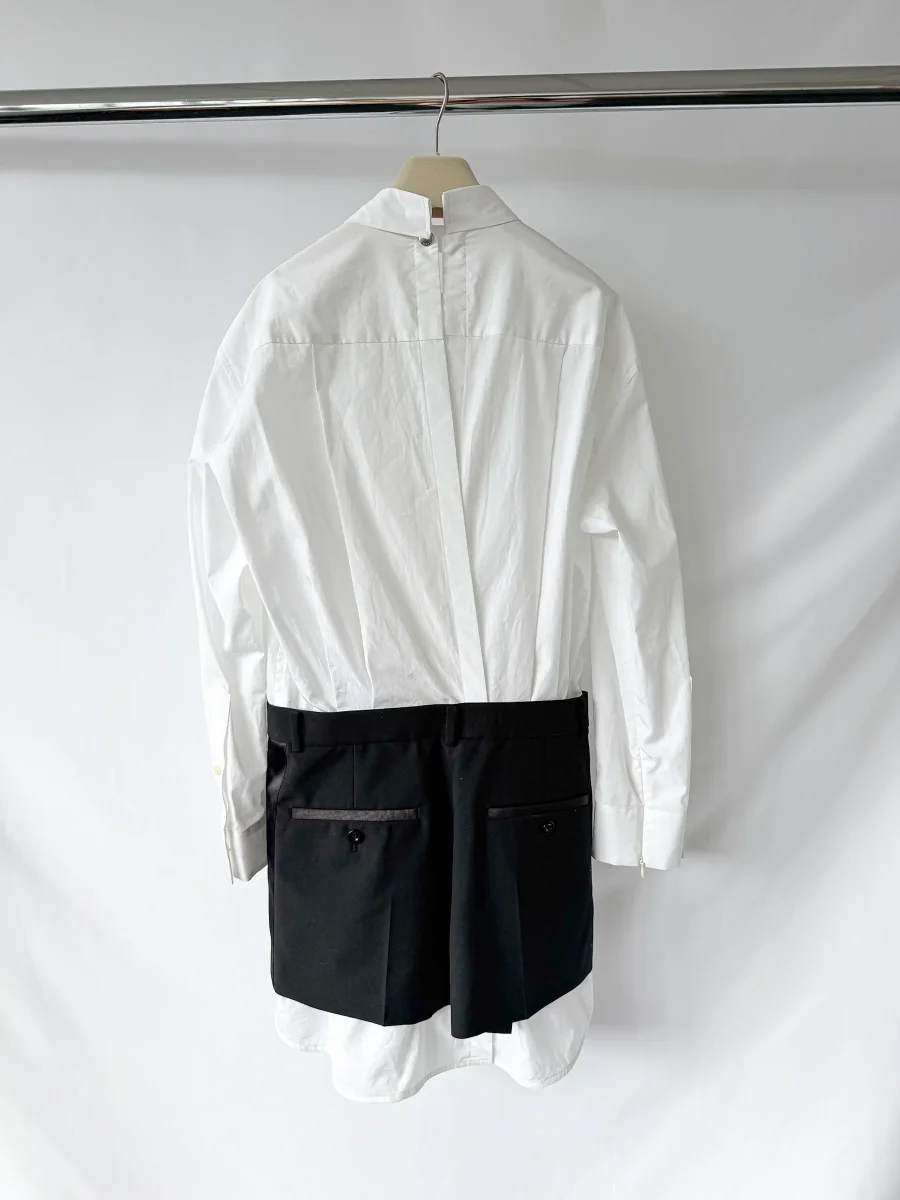 Sacai x Thomas Mason Cotton Shirt Dress - Imagen 7