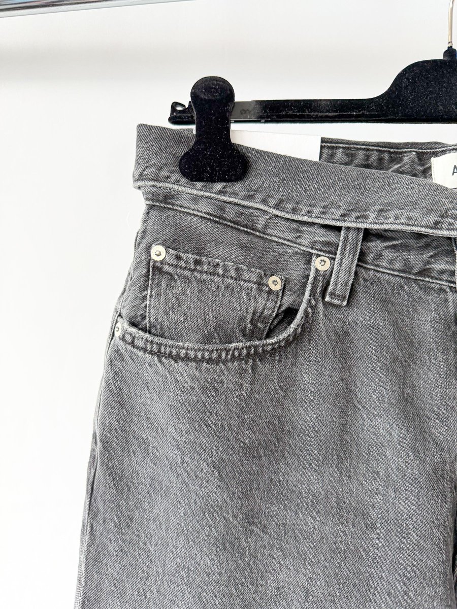 Agolde Echo Taper Leg Foldover Waist Denim Jeans - Imagen 3