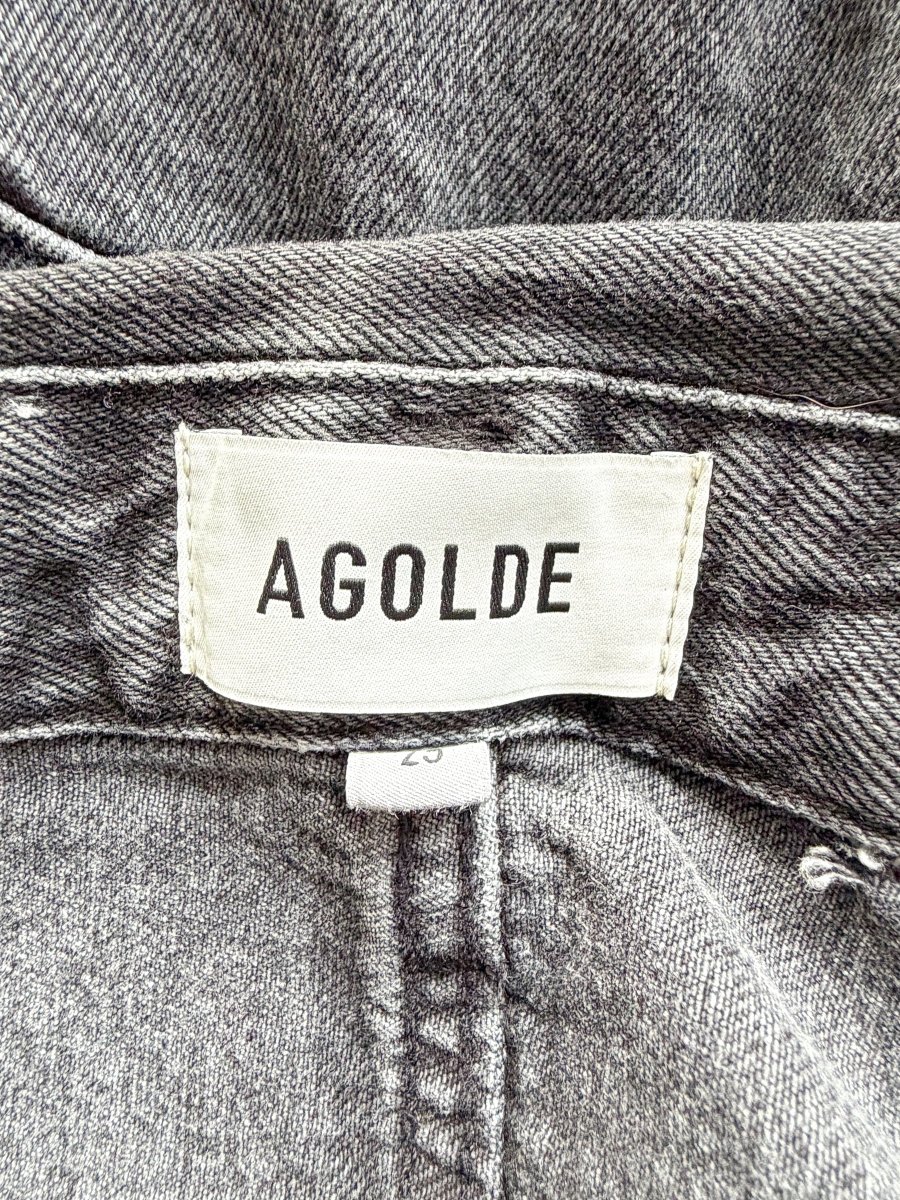 Agolde Echo Taper Leg Foldover Waist Denim Jeans - Imagen 5