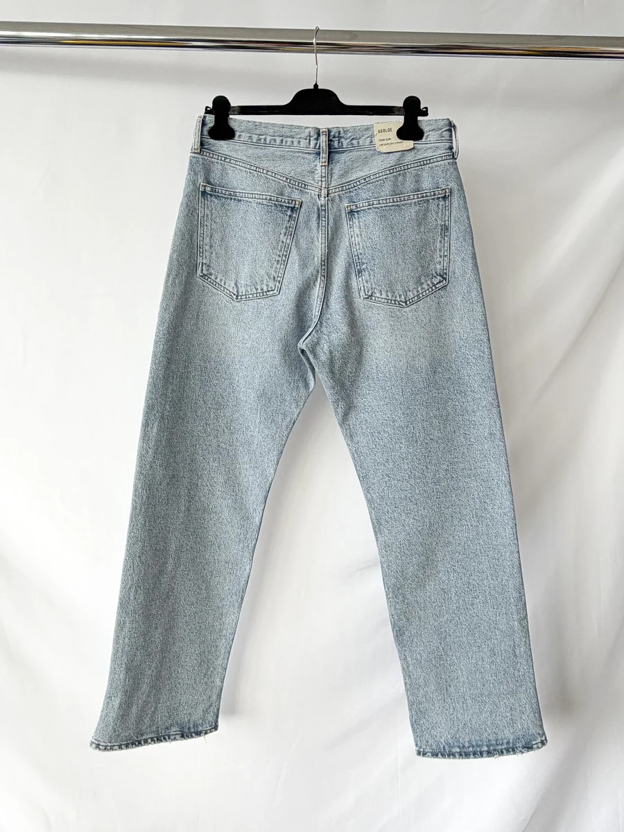 Agolde Fran Denim Low Slung Easy Straight Jeans - Imagen 4