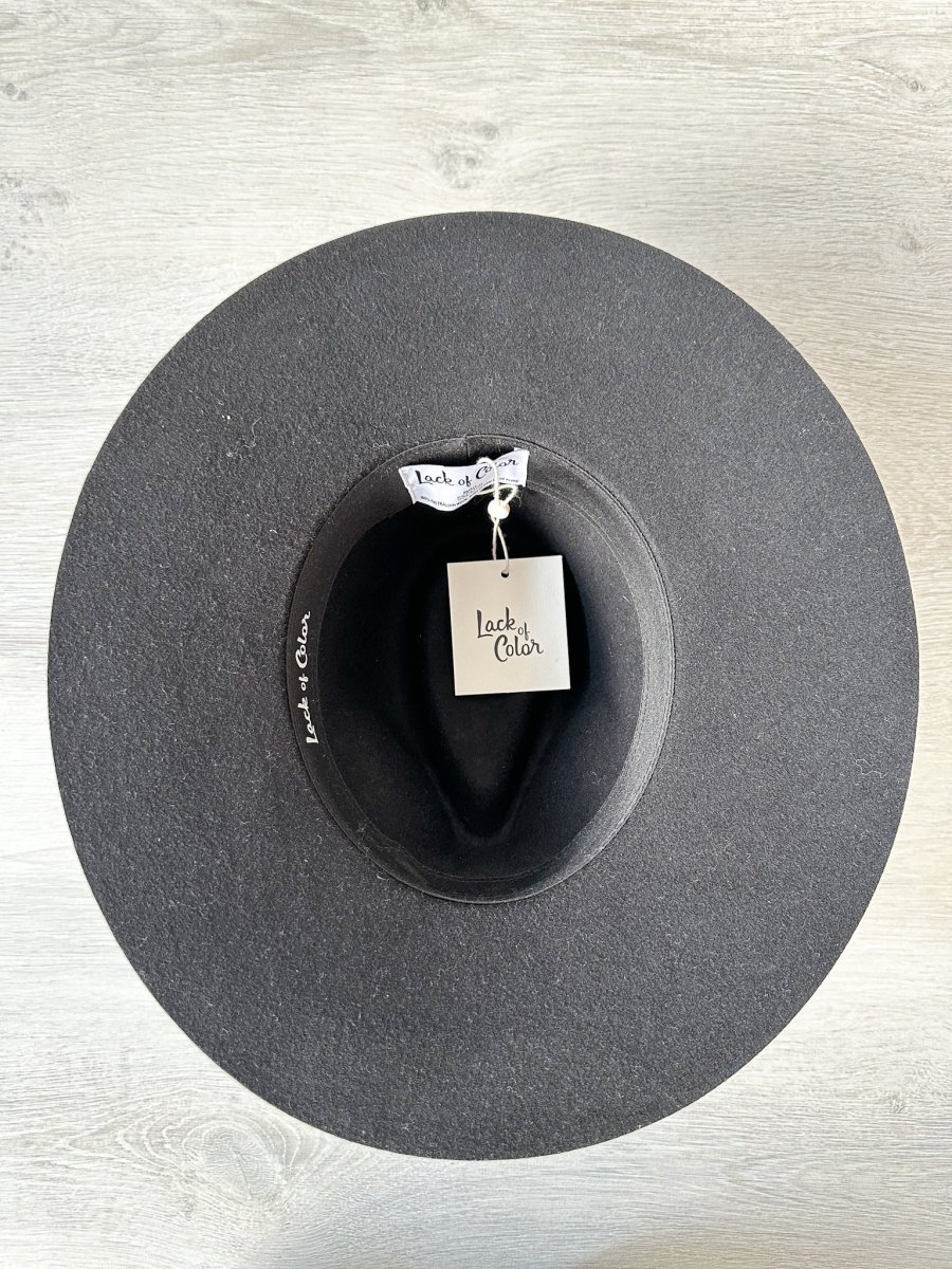 Lack Of Color Black The Grove Suede Band Trim Boho Hat - Imagen 8