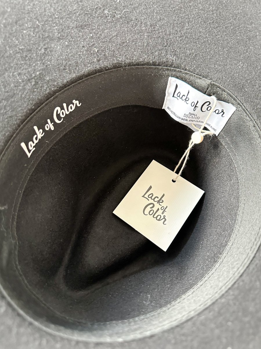 Lack Of Color Black The Grove Suede Band Trim Boho Hat - Imagen 9