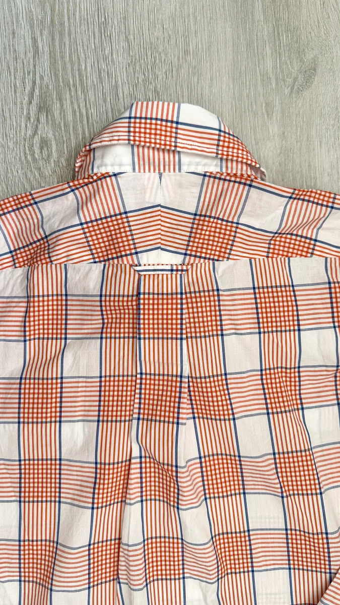 Drake's Check Red White Double Pocket Cotton Shirt - Imagen 6