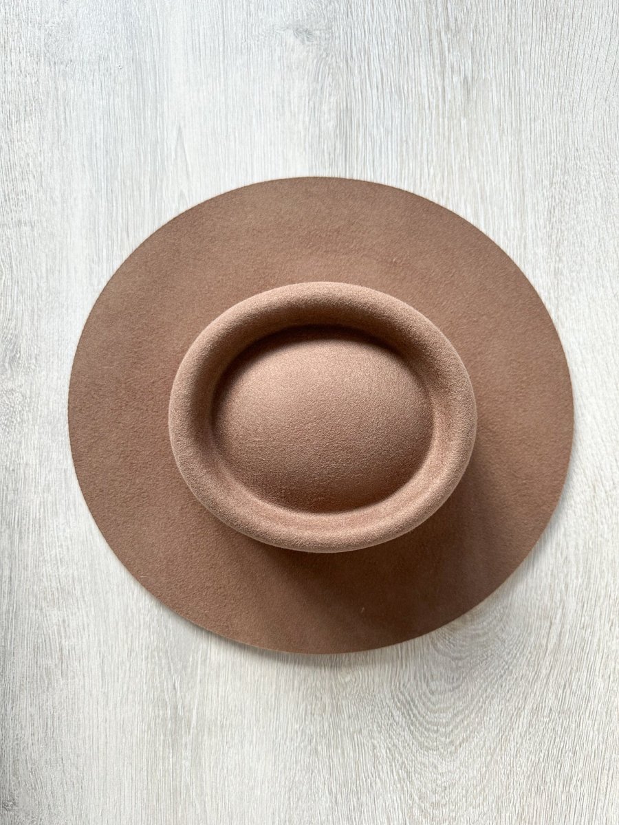 Lack Of Color Brown Wool Suede Band Trim Boho Hat - Imagen 3