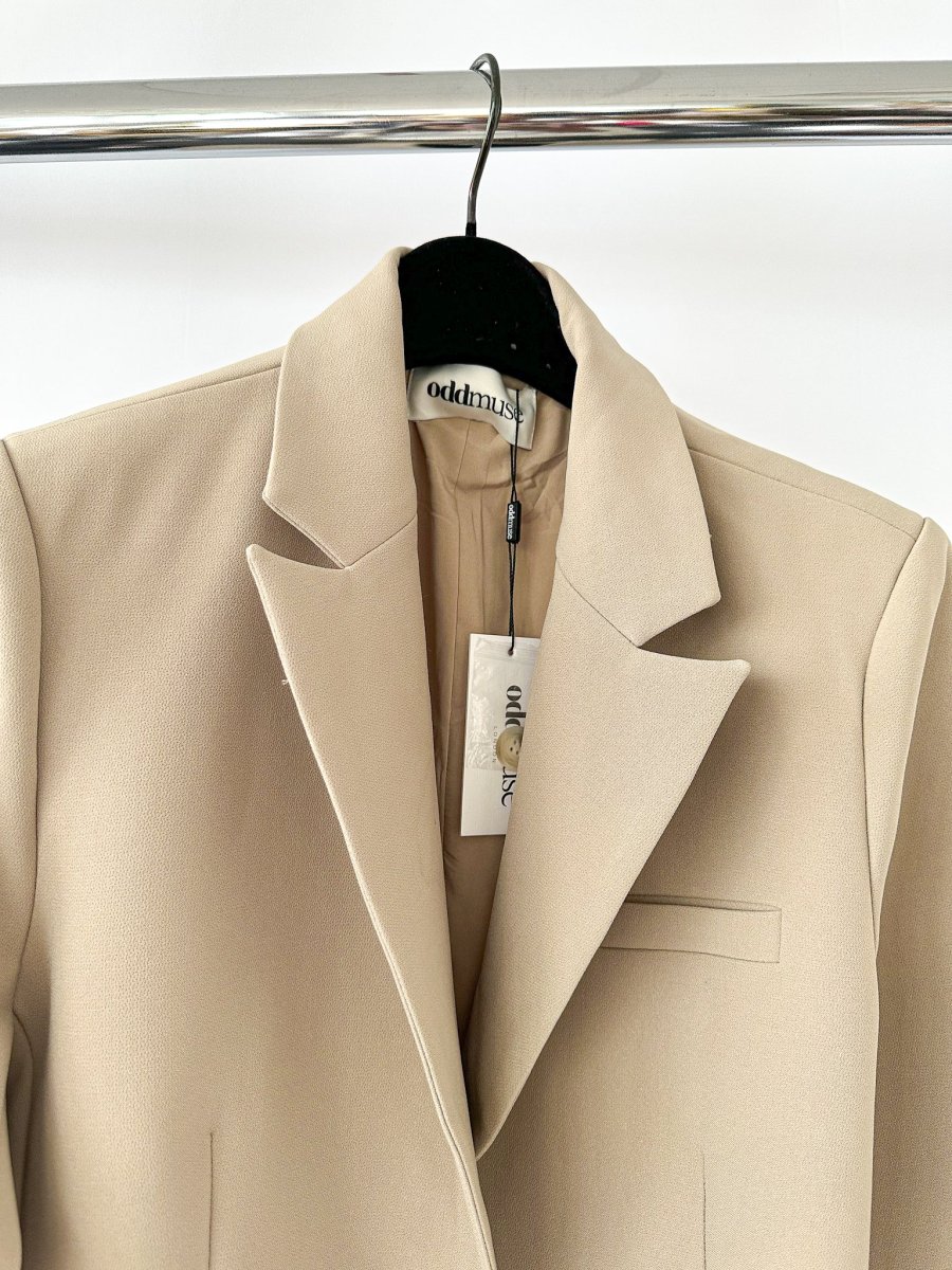 Odd Muse Beige The Ultimate Muse Blazer Jacket - Imagen 5