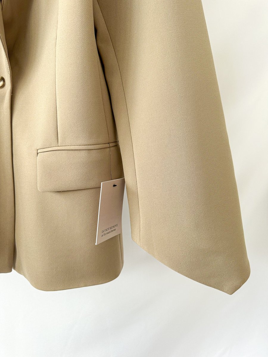 Odd Muse Beige The Ultimate Muse Blazer Jacket - Imagen 4
