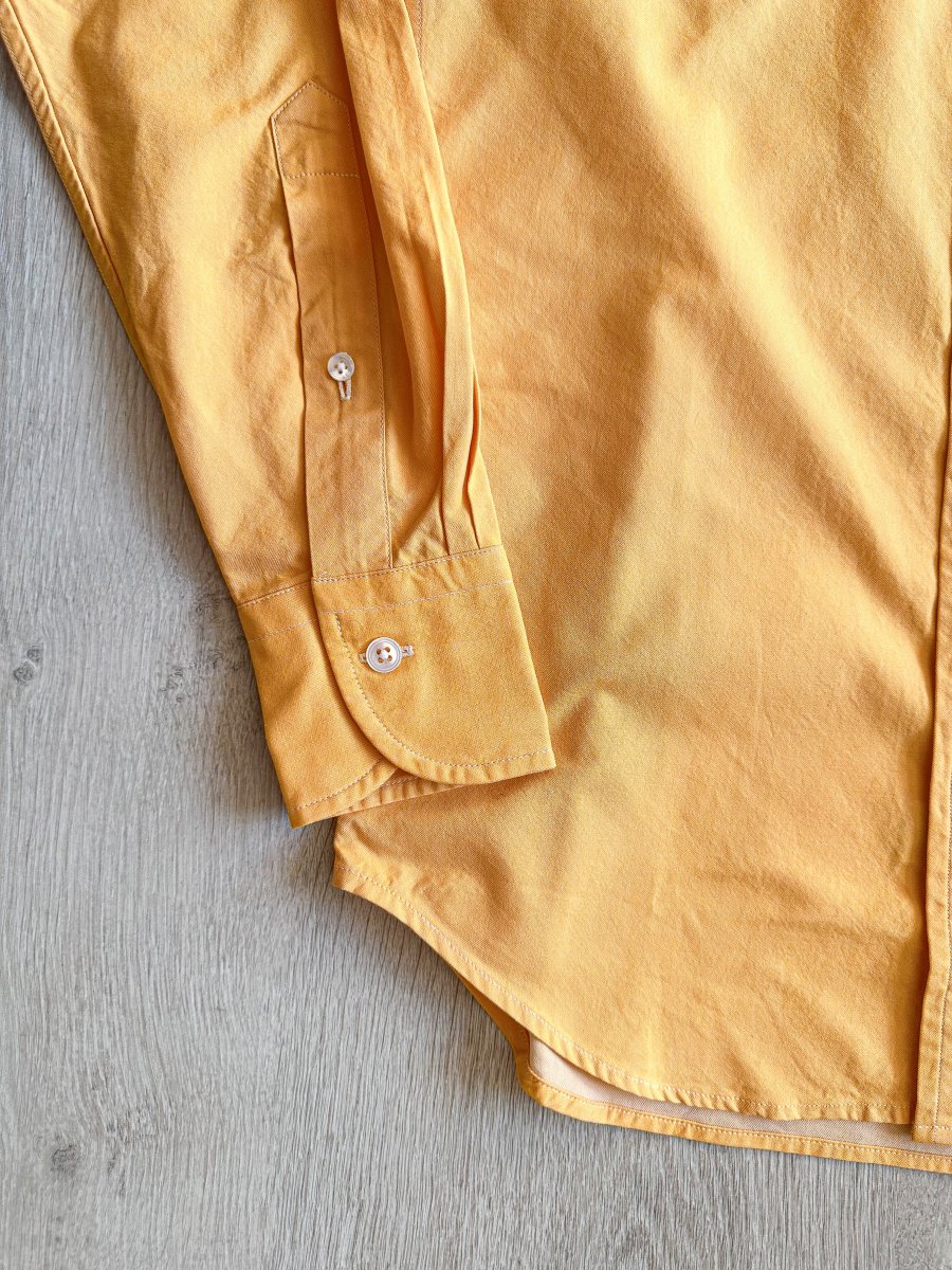 Drake's Oxford Cloth Button Down Shirt In Sunshine Yellow - Imagen 5