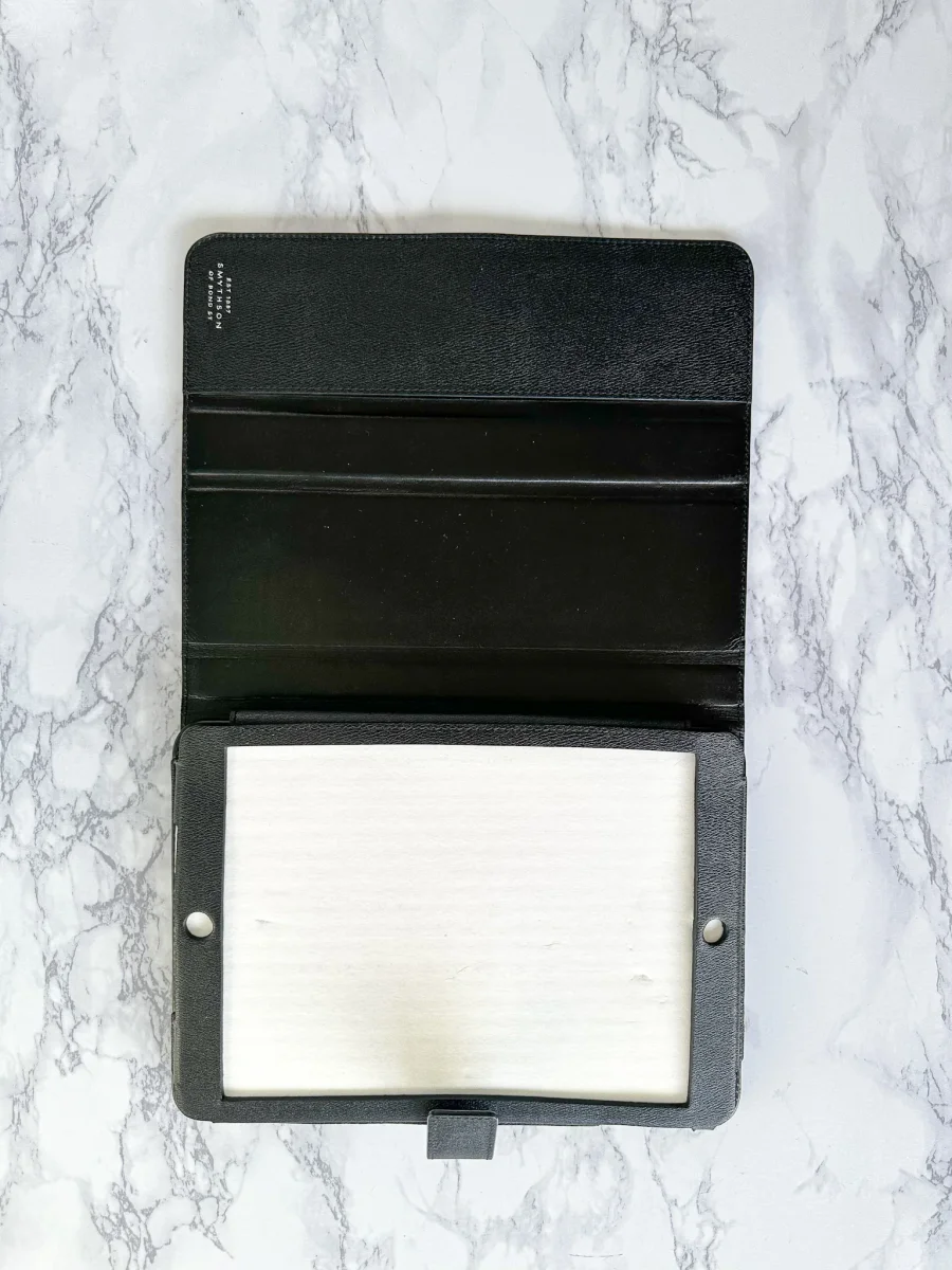 Smythson of Bond Street Black Leather Ipad Wallet Case - Imagen 4