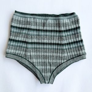 Maison Margiela Striped Knitted Micro Mini Shorts