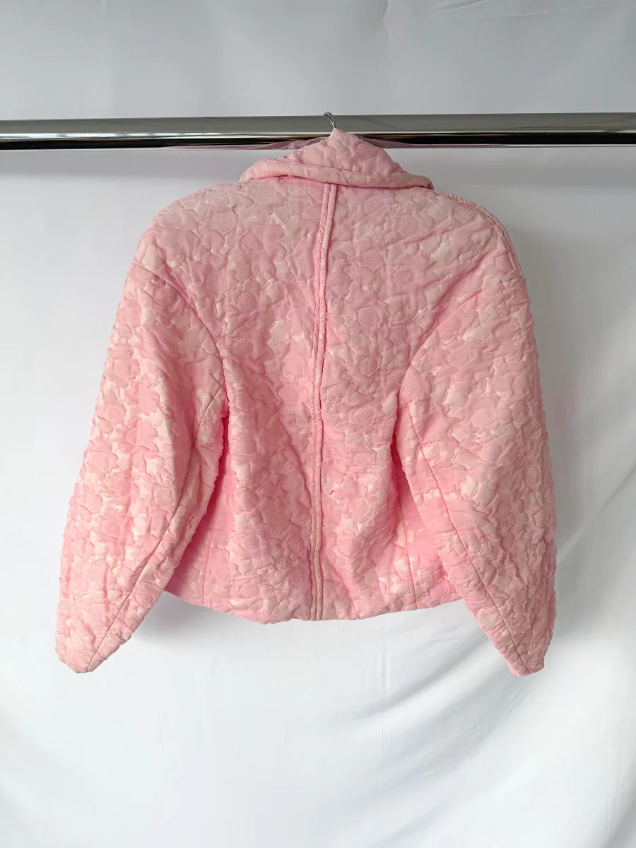 Marni Pink Floral Jacquard Quilted Jacket (IMPERFECT) - Imagen 5