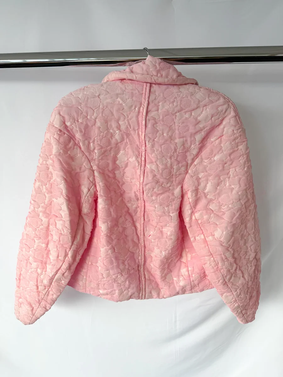 Marni Pink Floral Jacquard Quilted Jacket (IMPERFECT) - Imagen 6