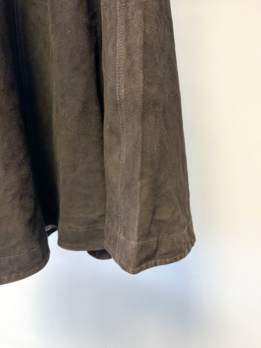 Sea New York Brown Suede Leather A-line Skirt - Imagen 4