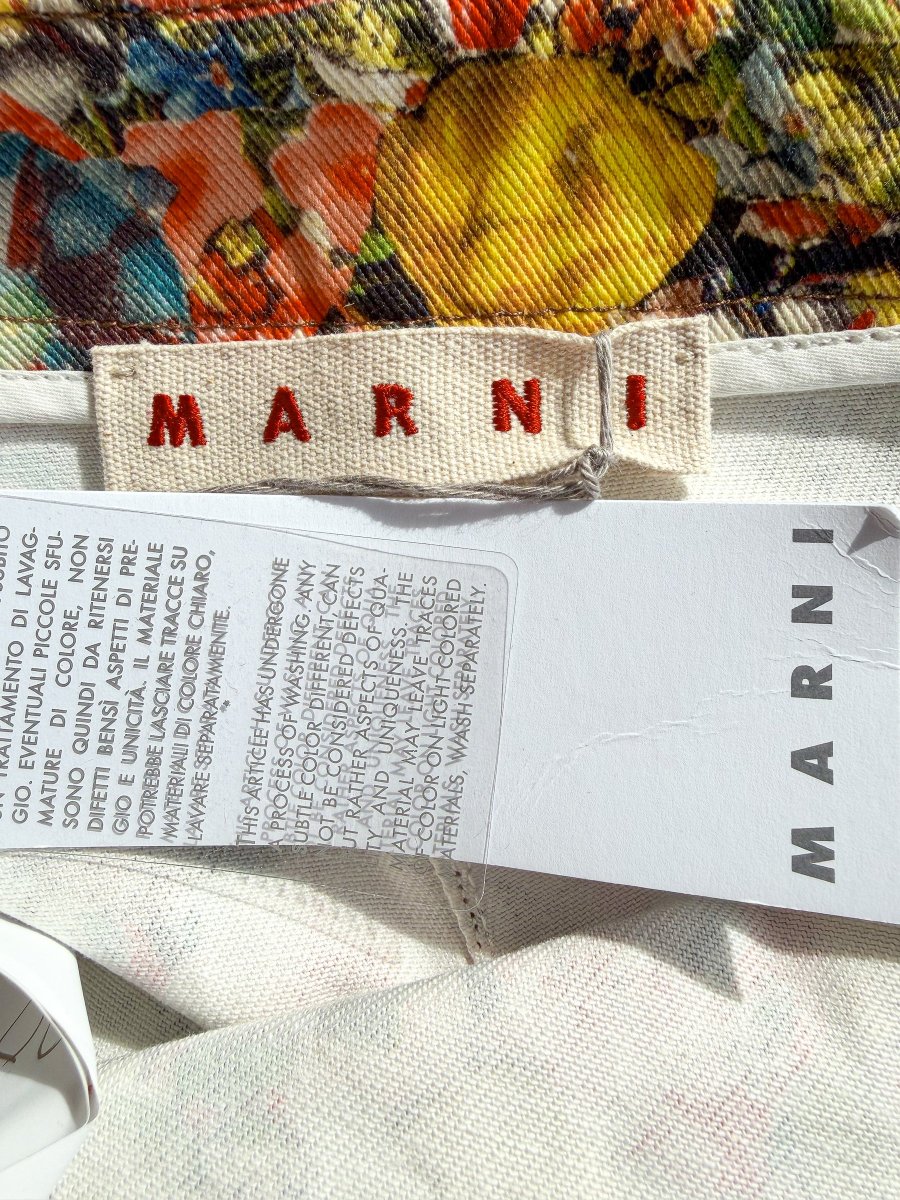 Marni Floral Multicolour Pencil Skirt - Imagen 7