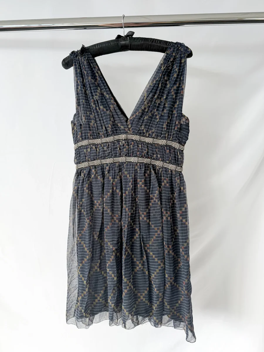 Isabel Marant Etoile Chiffon Sleeveless V-Neck Dress
