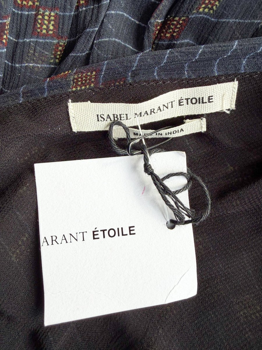 Isabel Marant Etoile Chiffon Sleeveless V-Neck Dress - Imagen 8