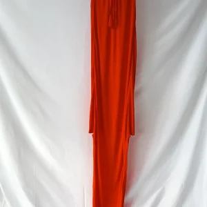 Marni Orange Red High Low Crepe Jersey Maxi Skirt