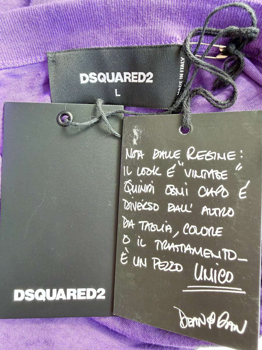 Dsquared2 Purple Ruched Gathered Drawstring Detail Top - Imagen 6