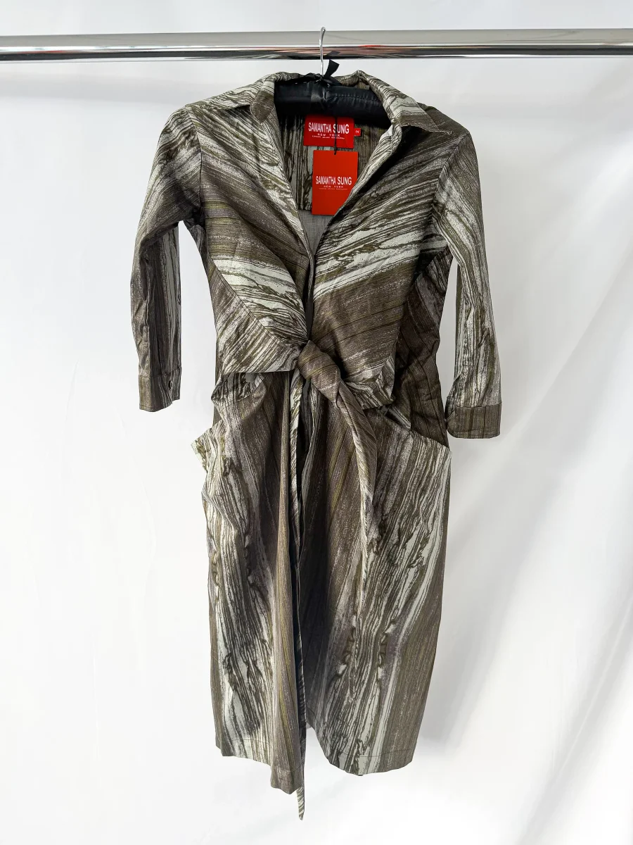Samantha Sung Printed Wrap Style Sloan Dress
