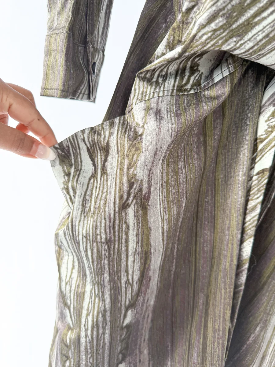 Samantha Sung Printed Wrap Style Sloan Dress - Imagen 4