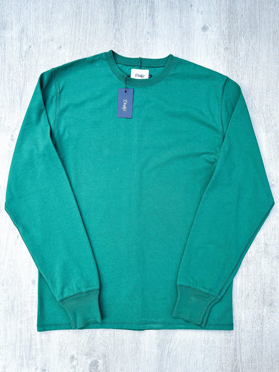 Drake's Green Long Sleeve Hiking Tee Shirt - Imagen 2