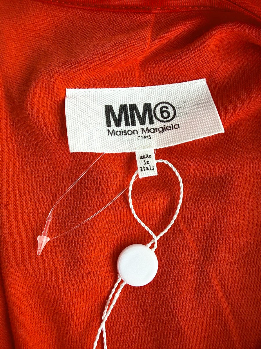 MM6 Maison Margiela Red Asymmetric Tank Dress - Imagen 6